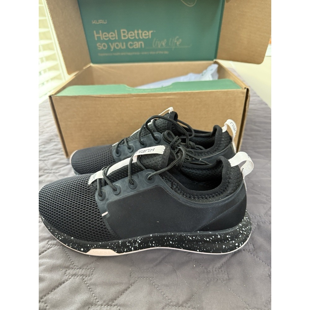 NIB Kuru Women's Kurucloud Sz 11.5 Wide Sneakers Black - Picture 2 of 7